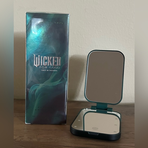 Ariana Grande Other - Wicked for Good Perfume Elphaba Enchanted and Conair Compact Mirror Set New💚